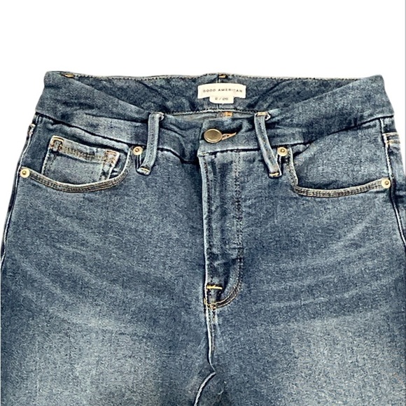 Good American Women’s Straight Leg Stretch Denim Jeans Size 2/26 - Picture 2 of 4